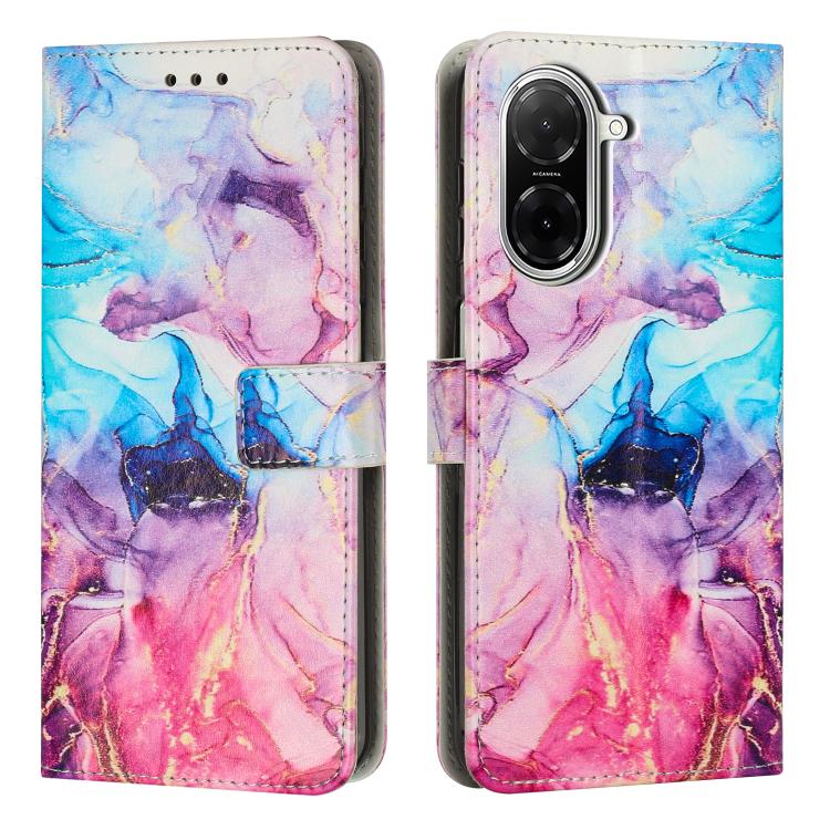 Custodia portafoglio in pelle con motivo marmo per Redmi Note 14