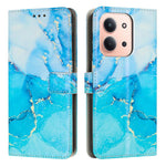 Custodia portafoglio in pelle con motivo marmo per Redmi Note 14