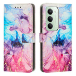 Custodia portafoglio in pelle con motivo marmo per Redmi Note 14