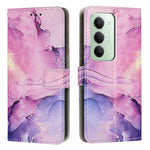 Custodia portafoglio in pelle con motivo marmo per Redmi Note 14