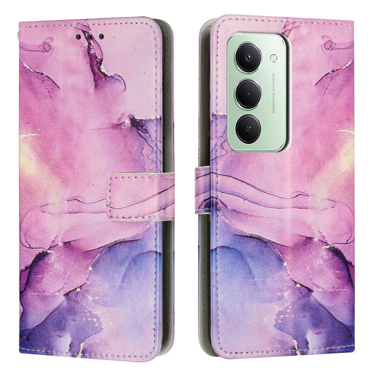 Custodia portafoglio in pelle con motivo marmo per Redmi Note 14