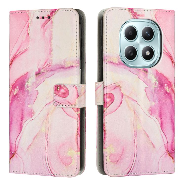 Custodia portafoglio in pelle con motivo marmo per Xiaomi