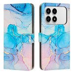 Custodia portafoglio in pelle con motivo marmo per Redmi 15 5G
