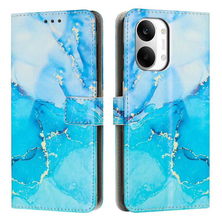 Custodia portafoglio in pelle effetto marmo per smartphone