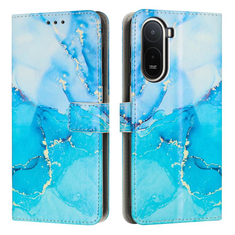 Custodia portafoglio in pelle effetto marmo per smartphone
