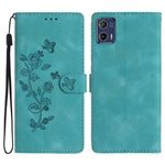Custodia per telefono in pelle con motivo a farfalla in rilievo, For Motorola Moto G13, For Motorola Moto E13, For Motorola Moto G73, For Motorola Moto E22