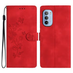 Custodia per telefono in pelle con motivo a farfalla in rilievo, For Motorola Moto G42, For Motorola Moto G62 5G, For Motorola Moto E32, For Motorola Moto G52
