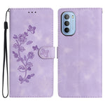 Custodia per telefono in pelle con motivo a farfalla in rilievo, For Motorola Moto G42, For Motorola Moto G62 5G, For Motorola Moto E32, For Motorola Moto G52