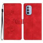 Custodia per telefono in pelle con motivo a farfalla in rilievo, For Motorola Moto G42, For Motorola Moto G62 5G, For Motorola Moto E32, For Motorola Moto G52