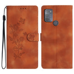 Custodia per telefono in pelle con motivo a farfalla in rilievo, For Motorola Moto G10 / G20 / G30, For Motorola Moto G50, For Motorola Moto G9 / G9 Play / E7 Plus, For Motorola Moto E 2020
