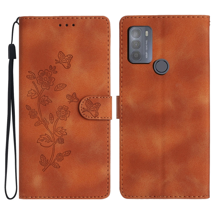 Custodia per telefono in pelle con motivo a farfalla in rilievo, For Motorola Moto G10 / G20 / G30, For Motorola Moto G50, For Motorola Moto G9 / G9 Play / E7 Plus, For Motorola Moto E 2020