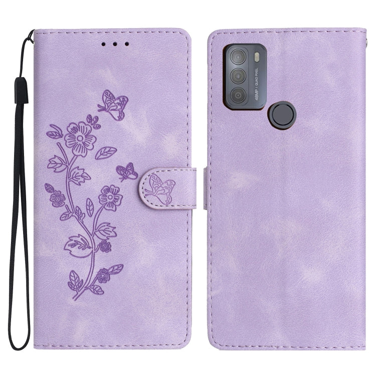 Custodia per telefono in pelle con motivo a farfalla in rilievo, For Motorola Moto G10 / G20 / G30, For Motorola Moto G50, For Motorola Moto G9 / G9 Play / E7 Plus, For Motorola Moto E 2020