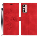 Custodia per telefono in pelle con motivo a farfalla in rilievo, For Motorola Moto G42, For Motorola Moto G62 5G, For Motorola Moto E32, For Motorola Moto G52