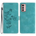Custodia per telefono in pelle con motivo a farfalla in rilievo, For Motorola Moto G42, For Motorola Moto G62 5G, For Motorola Moto E32, For Motorola Moto G52