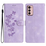Custodia per telefono in pelle con motivo a farfalla in rilievo, For Motorola Moto G42, For Motorola Moto G62 5G, For Motorola Moto E32, For Motorola Moto G52