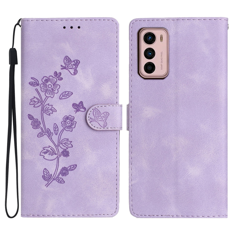 Custodia per telefono in pelle con motivo a farfalla in rilievo, For Motorola Moto G42, For Motorola Moto G62 5G, For Motorola Moto E32, For Motorola Moto G52