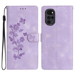 Custodia per telefono in pelle con motivo a farfalla in rilievo, For Motorola Moto G22, For Motorola Moto E20 / E30 / E40, For Motorola Moto G31 / G41, For Motorola Moto G60 / G40 Fusion