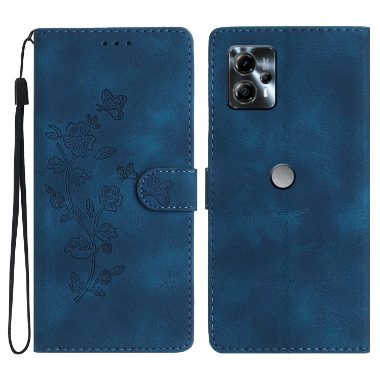Custodia per telefono in pelle con motivo a farfalla in rilievo, For Motorola Moto G13, For Motorola Moto E13, For Motorola Moto G73, For Motorola Moto E22