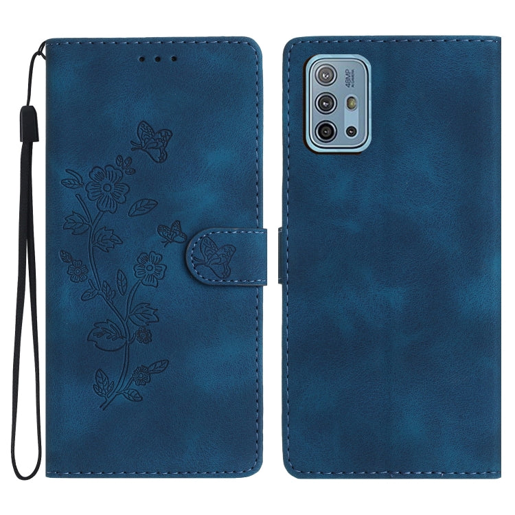 Custodia per telefono in pelle con motivo a farfalla in rilievo, For Motorola Moto G10 / G20 / G30, For Motorola Moto G50, For Motorola Moto G9 / G9 Play / E7 Plus, For Motorola Moto E 2020