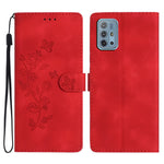 Custodia per telefono in pelle con motivo a farfalla in rilievo, For Motorola Moto G10 / G20 / G30, For Motorola Moto G50, For Motorola Moto G9 / G9 Play / E7 Plus, For Motorola Moto E 2020