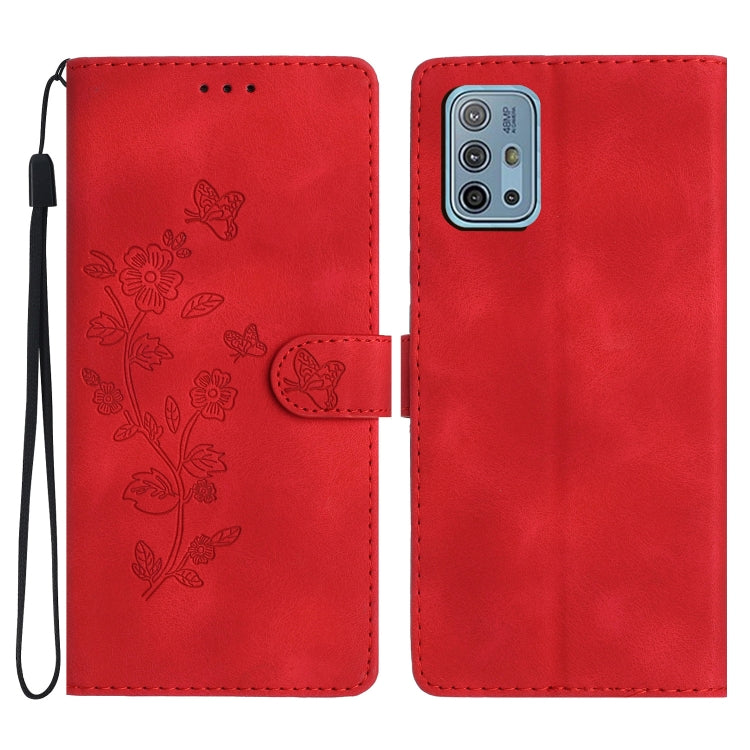 Custodia per telefono in pelle con motivo a farfalla in rilievo, For Motorola Moto G10 / G20 / G30, For Motorola Moto G50, For Motorola Moto G9 / G9 Play / E7 Plus, For Motorola Moto E 2020