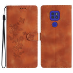 Custodia per telefono in pelle con motivo a farfalla in rilievo, For Motorola Moto G10 / G20 / G30, For Motorola Moto G50, For Motorola Moto G9 / G9 Play / E7 Plus, For Motorola Moto E 2020