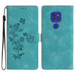 Custodia per telefono in pelle con motivo a farfalla in rilievo, For Motorola Moto G10 / G20 / G30, For Motorola Moto G50, For Motorola Moto G9 / G9 Play / E7 Plus, For Motorola Moto E 2020