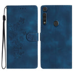 Custodia per telefono in pelle con motivo a farfalla in rilievo, For Motorola Edge+ 2020, For Motorola Moto E6 Play, For Motorola Moto G8 Play, For Motorola One Action