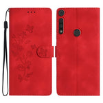 Custodia per telefono in pelle con motivo a farfalla in rilievo, For Motorola Edge+ 2020, For Motorola Moto E6 Play, For Motorola Moto G8 Play, For Motorola One Action