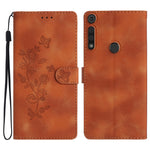 Custodia per telefono in pelle con motivo a farfalla in rilievo, For Motorola Edge+ 2020, For Motorola Moto E6 Play, For Motorola Moto G8 Play, For Motorola One Action