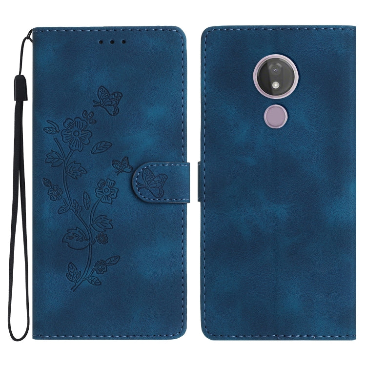 Custodia per telefono in pelle con motivo a farfalla in rilievo, For Motorola Moto P40 Power, For Motorola Moto G7 Power