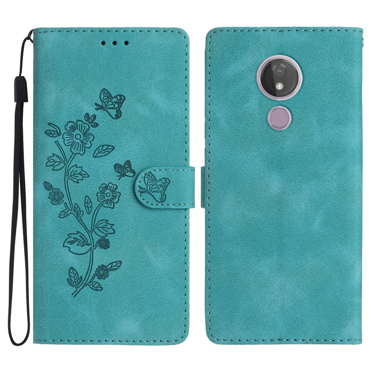 Custodia per telefono in pelle con motivo a farfalla in rilievo, For Motorola Moto P40 Power, For Motorola Moto G7 Power