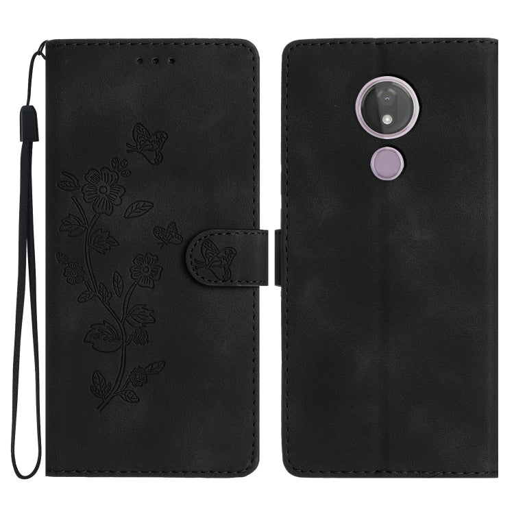 Custodia per telefono in pelle con motivo a farfalla in rilievo, For Motorola Moto P40 Power, For Motorola Moto G7 Power