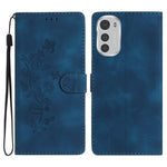 Custodia per telefono in pelle con motivo a farfalla in rilievo, For Motorola Moto G42, For Motorola Moto G62 5G, For Motorola Moto E32, For Motorola Moto G52