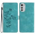 Custodia per telefono in pelle con motivo a farfalla in rilievo, For Motorola Moto G42, For Motorola Moto G62 5G, For Motorola Moto E32, For Motorola Moto G52