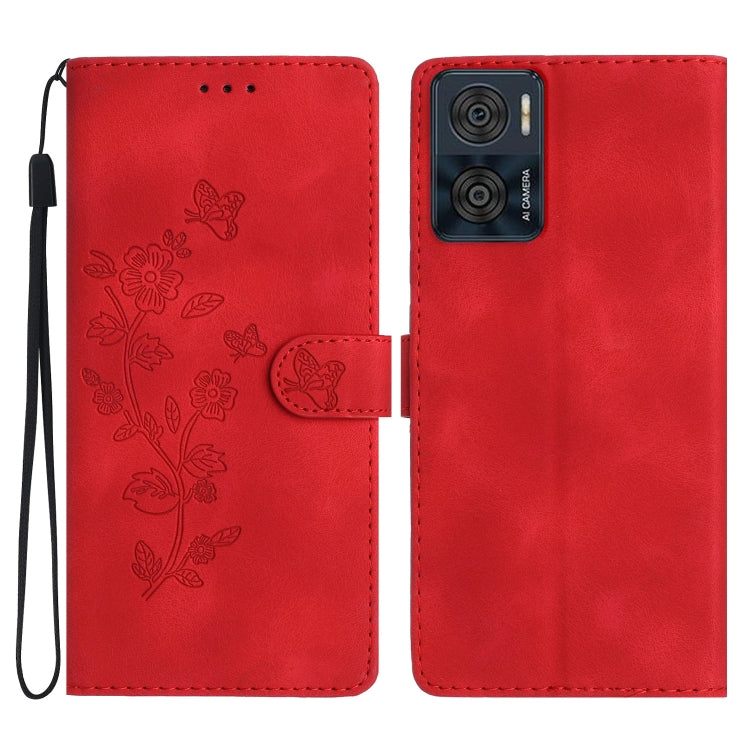 Custodia per telefono in pelle con motivo a farfalla in rilievo, For Motorola Moto G13, For Motorola Moto E13, For Motorola Moto G73, For Motorola Moto E22