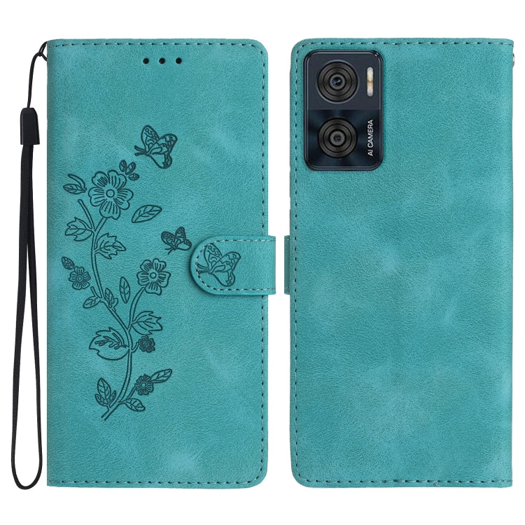 Custodia per telefono in pelle con motivo a farfalla in rilievo, For Motorola Moto G13, For Motorola Moto E13, For Motorola Moto G73, For Motorola Moto E22