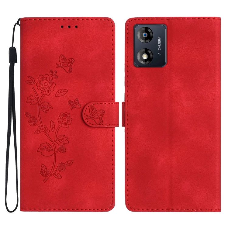 Custodia per telefono in pelle con motivo a farfalla in rilievo, For Motorola Moto G13, For Motorola Moto E13, For Motorola Moto G73, For Motorola Moto E22