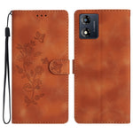 Custodia per telefono in pelle con motivo a farfalla in rilievo, For Motorola Moto G13, For Motorola Moto E13, For Motorola Moto G73, For Motorola Moto E22