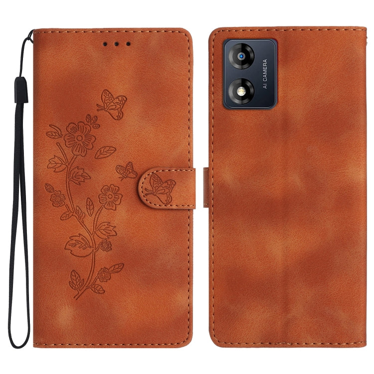 Custodia per telefono in pelle con motivo a farfalla in rilievo, For Motorola Moto G13, For Motorola Moto E13, For Motorola Moto G73, For Motorola Moto E22