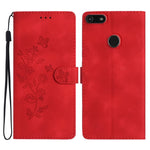 Custodia per telefono in pelle con motivo a farfalla in rilievo, For Motorola Edge+ 2020, For Motorola Moto E6 Play, For Motorola Moto G8 Play, For Motorola One Action