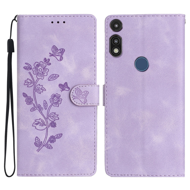 Custodia per telefono in pelle con motivo a farfalla in rilievo, For Motorola Moto G10 / G20 / G30, For Motorola Moto G50, For Motorola Moto G9 / G9 Play / E7 Plus, For Motorola Moto E 2020