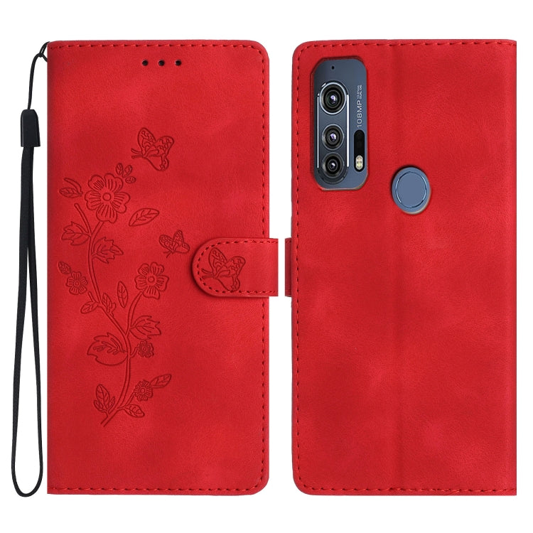 Custodia per telefono in pelle con motivo a farfalla in rilievo, For Motorola Edge+ 2020, For Motorola Moto E6 Play, For Motorola Moto G8 Play, For Motorola One Action