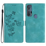Custodia per telefono in pelle con motivo a farfalla in rilievo, For Motorola Edge+ 2020, For Motorola Moto E6 Play, For Motorola Moto G8 Play, For Motorola One Action