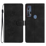 Custodia per telefono in pelle con motivo a farfalla in rilievo, For Motorola Edge+ 2020, For Motorola Moto E6 Play, For Motorola Moto G8 Play, For Motorola One Action