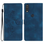 Custodia per telefono in pelle con motivo a farfalla in rilievo, For Motorola Edge+ 2020, For Motorola Moto E6 Play, For Motorola Moto G8 Play, For Motorola One Action