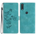 Custodia per telefono in pelle con motivo a farfalla in rilievo, For Motorola Edge+ 2020, For Motorola Moto E6 Play, For Motorola Moto G8 Play, For Motorola One Action