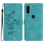Custodia per telefono in pelle con motivo a farfalla in rilievo, For Motorola Moto P40 Power, For Motorola Moto G7 Power
