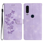 Custodia per telefono in pelle con motivo a farfalla in rilievo, For Motorola Moto P40 Power, For Motorola Moto G7 Power
