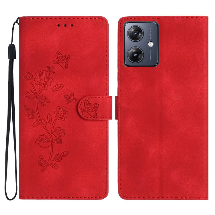 Custodia per telefono in pelle con motivo a farfalla in rilievo, For Motorola Moto G84 5G, For Motorola Moto G54 5G, For Motorola Moto G14 4G, For Motorola Edge 40